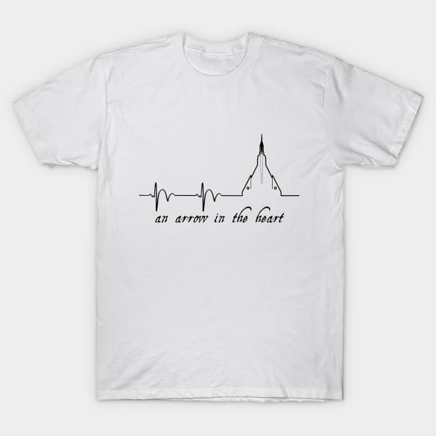 Arrow in the Heart T-Shirt by Amberchrome